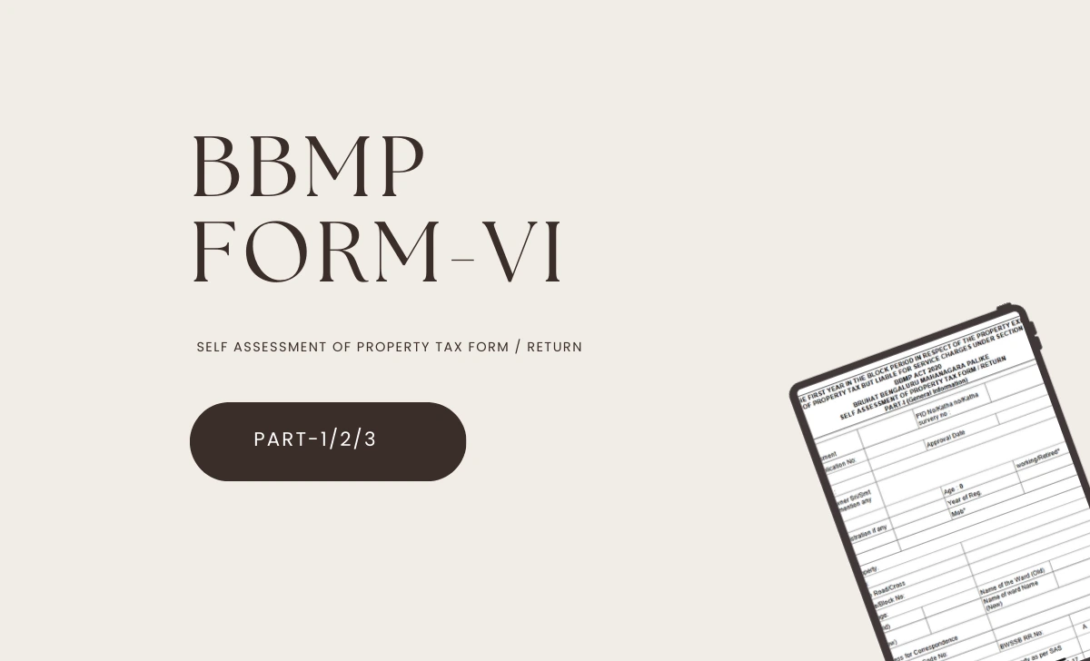 BBMP Form 6 Download