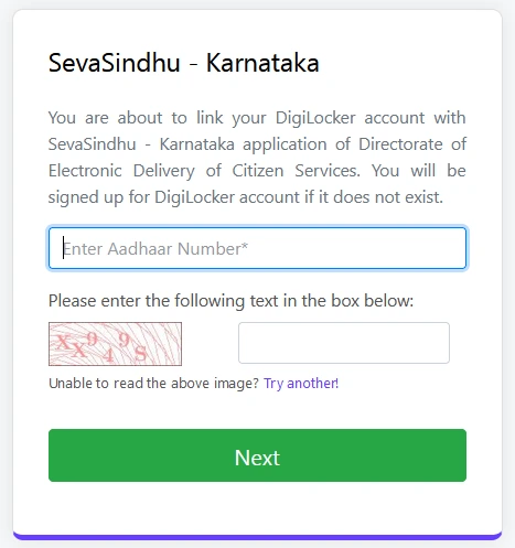 SevaSindhu eKhata Application